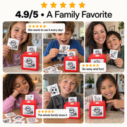 Kids holding their stickers