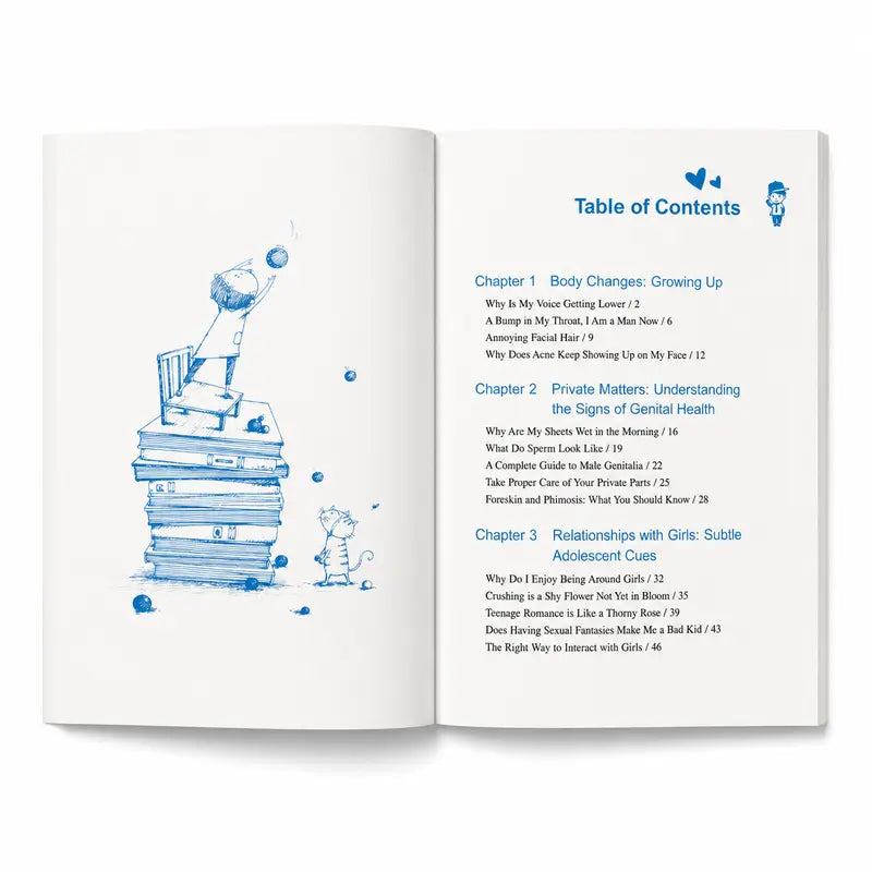 Teen Guys guide table of contents