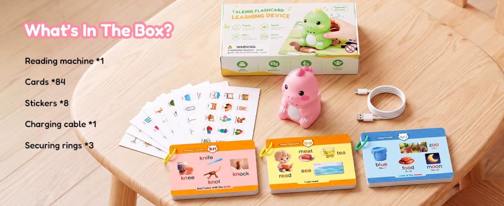 Dinosaur Talking Pen with Phonics Cards