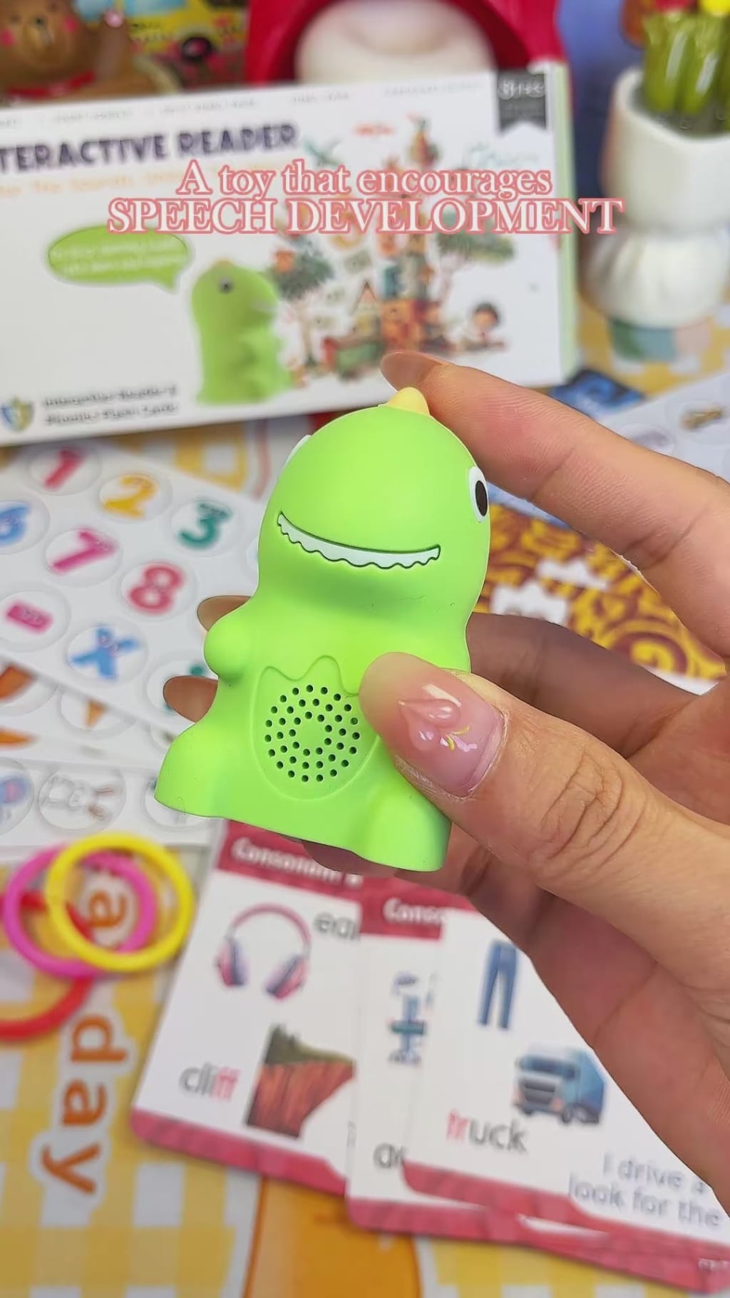 Dinosaur Talking Pen with Phonics Cards